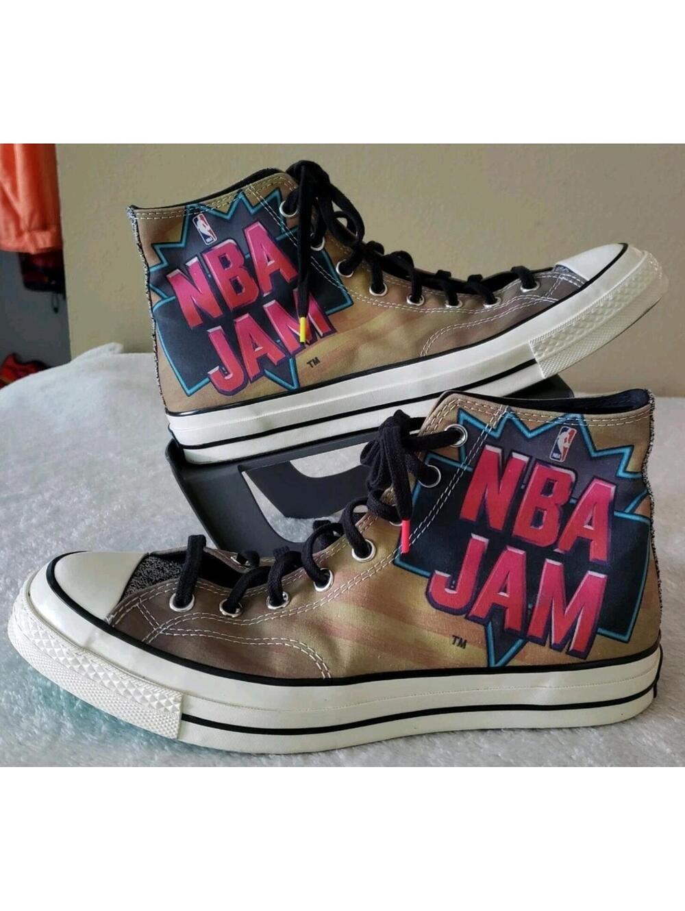 CONVERSE ALL STAR 70 HI NBA JAM LIMITED EDITION MEN'S SHOES Size 11.5 HARDWOOD